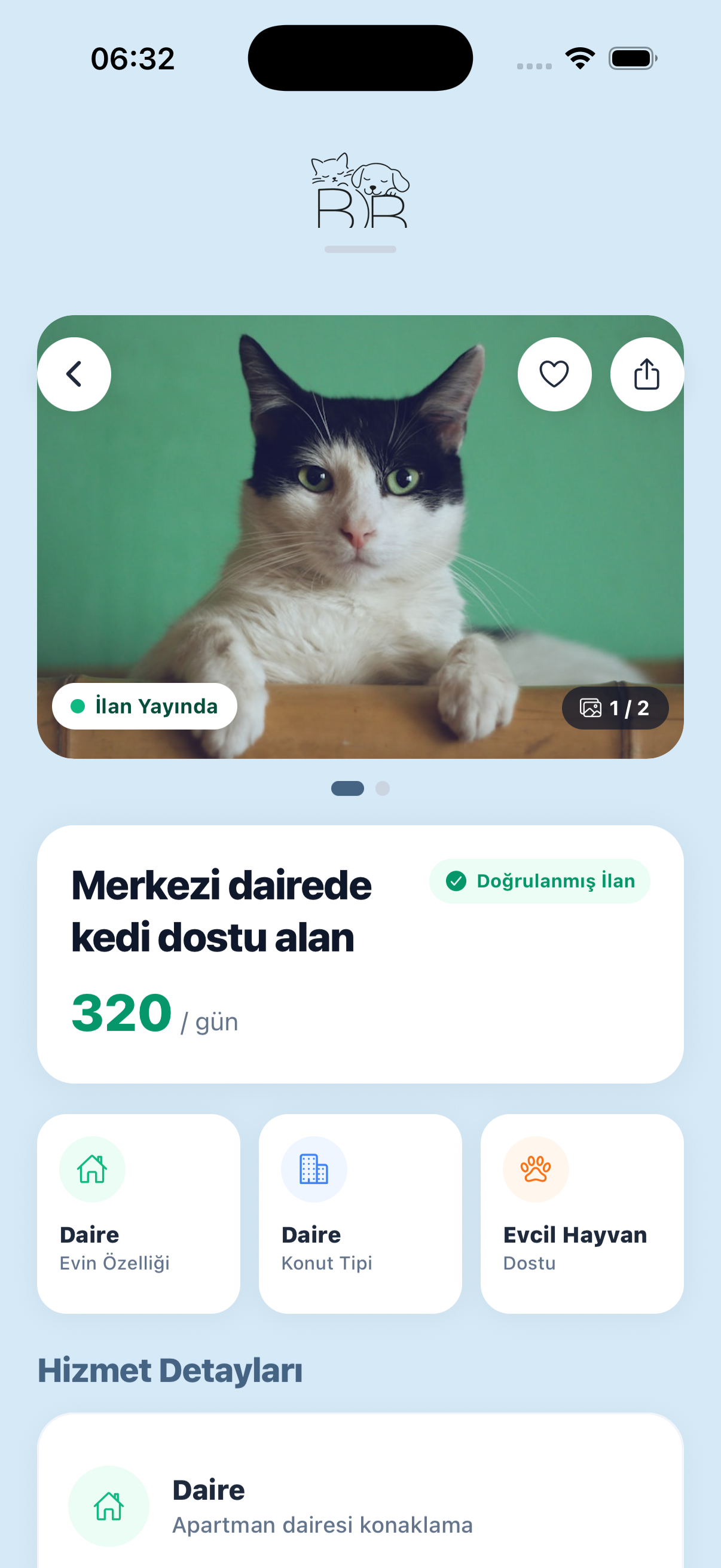 Bana Bırak ilan detay ekranı